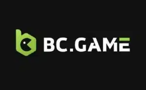 BC.Game logo featuring a green hexagonal shape with a stylized ‘b’ inside, next to the text ‘BC.GAME’ in white, set against a black background.