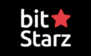 bitStarz Casino logo with a red star on a black background.