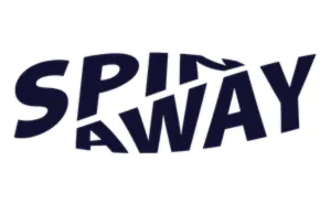 Spinaway Casino logo, long version with the text ‘Spin Away’ in a playful font.