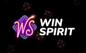 WinSpirit casino logo featuring stylized initials ‘WS’ with neon lights effect and vibrant design.