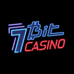 7Bit Casino logo with neon-style text on a black background.