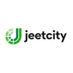 A small green and black JeetCity casino logo with a minimalistic circular design.